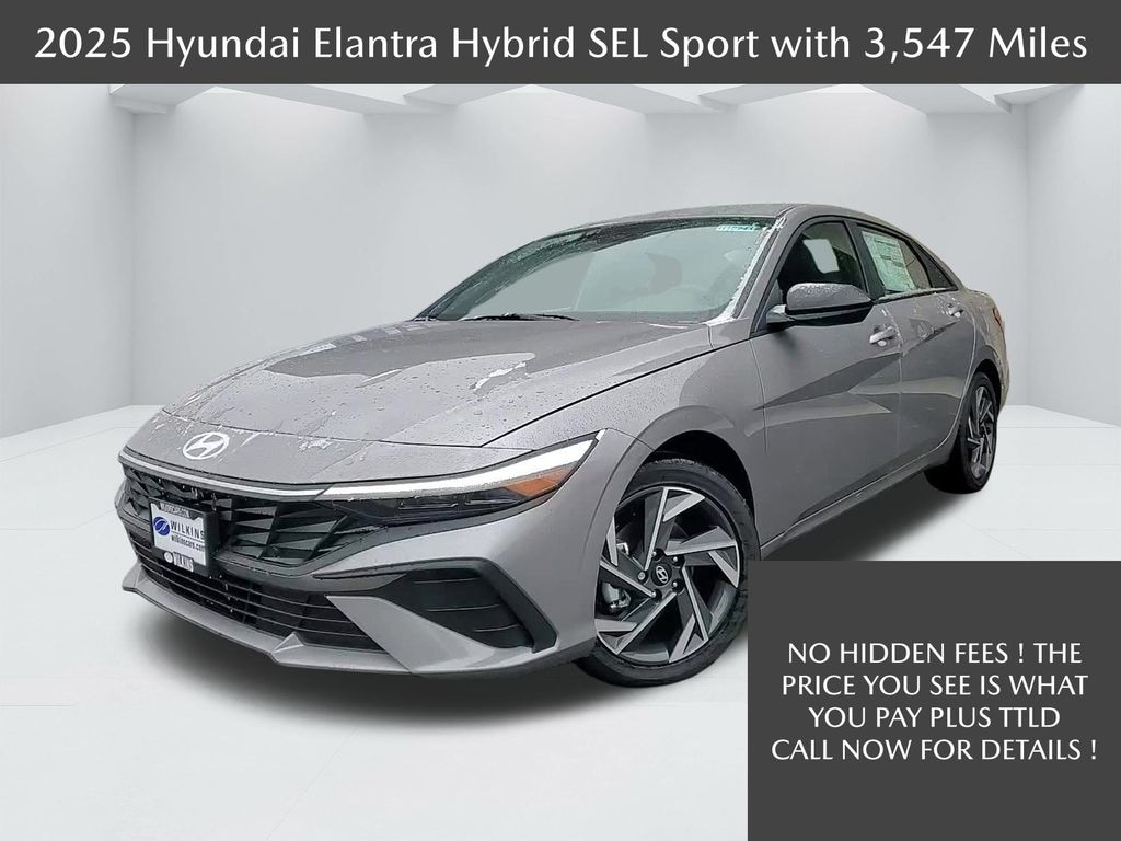 Certified 2025 Hyundai Elantra Hybrid SEL Sport Sedan