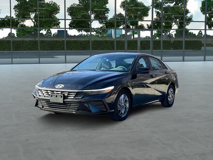 2025 Hyundai Elantra Hybrid Blue Sedan