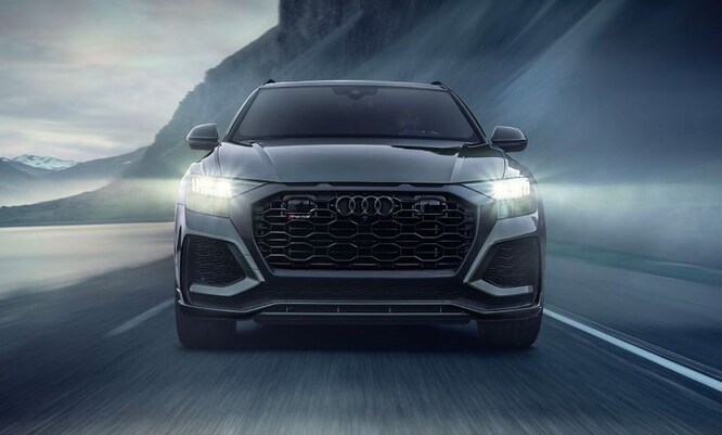 Audi on the road