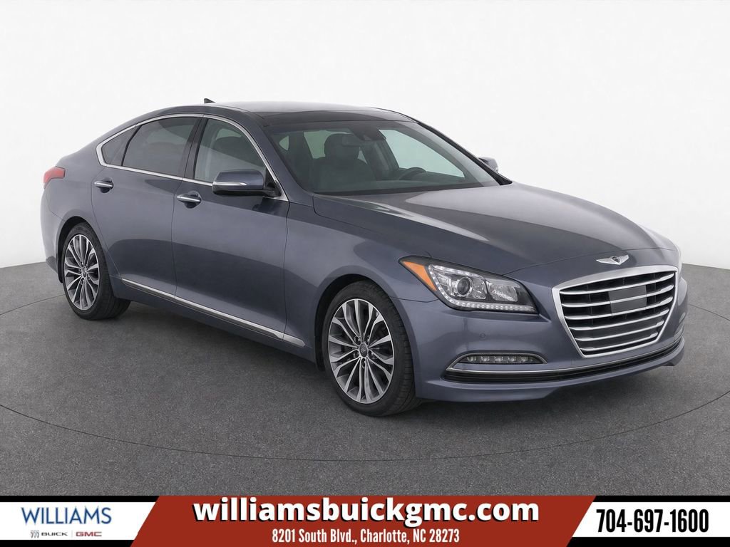 Gray 2016 Hyundai Genesis 3.8 RWD Sedan Rear-Wheel Drive 8-Speed Automatic