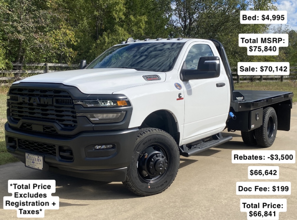 2026 Ram 3500 Chassis Cab TRADESMAN  REGULAR  4X4 60' CA Pickup