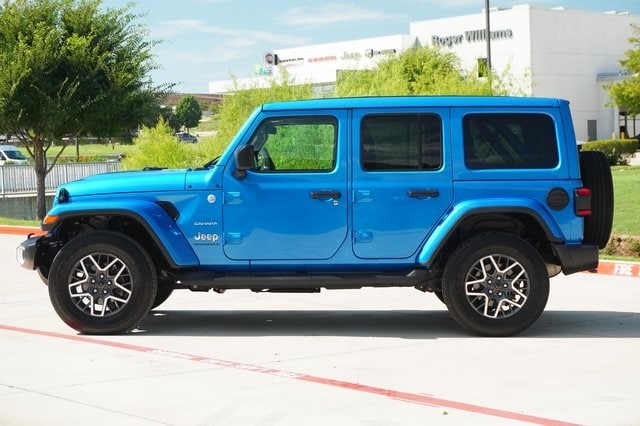 Used 2024 Jeep Wrangler 4-Door Sahara with VIN 1C4PJXEN7RW173050 for sale in Weatherford, TX