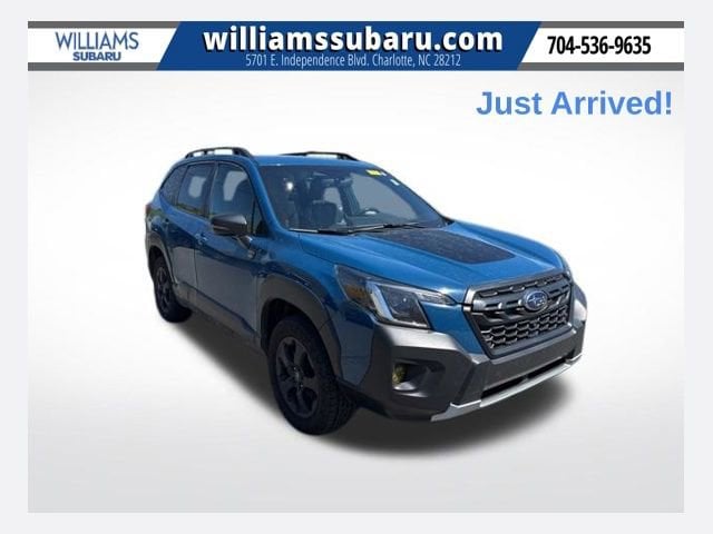 Geyser Blue 2022 Subaru Forester Wilderness Crossover AWD SUV / Crossover All-Wheel Drive Continuously Variable Transmission