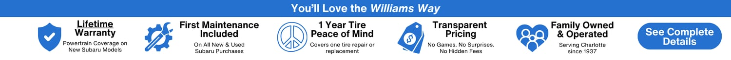 Why Buy from Williams Subaru