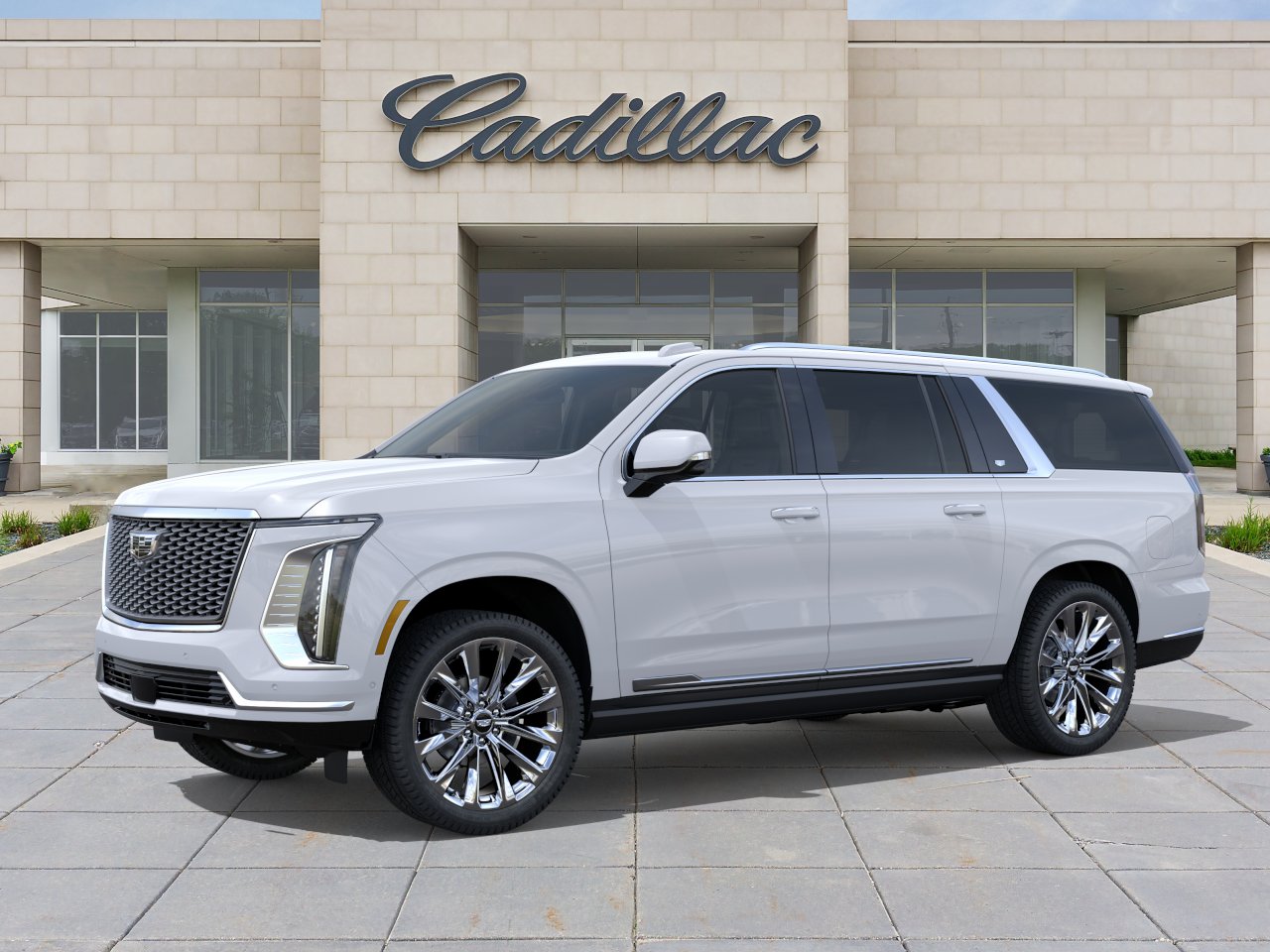 Vibrant White Tricoat 2026 Cadillac Escalade ESV SUV / Crossover Four-Wheel Drive Automatic