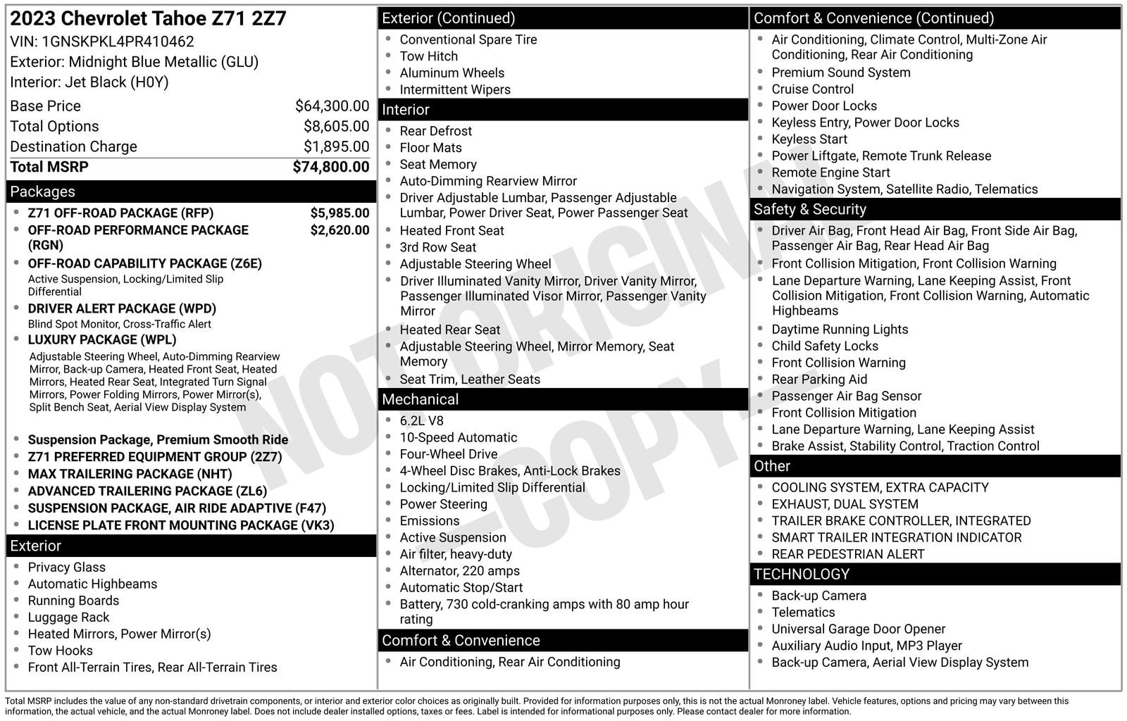 2023 Chevrolet Tahoe Z71 - Photo 10