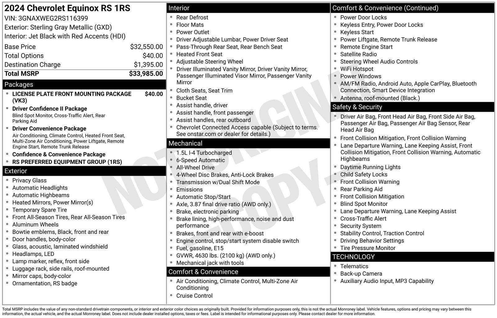 2024 Chevrolet Equinox RS - Photo 10