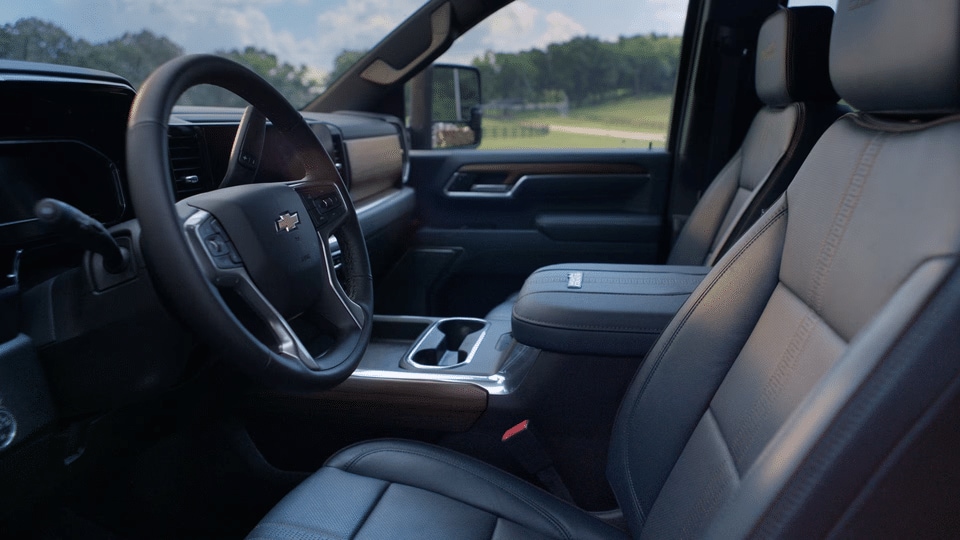 Interior cabin of the 2026 Chevrolet Silverado 2500