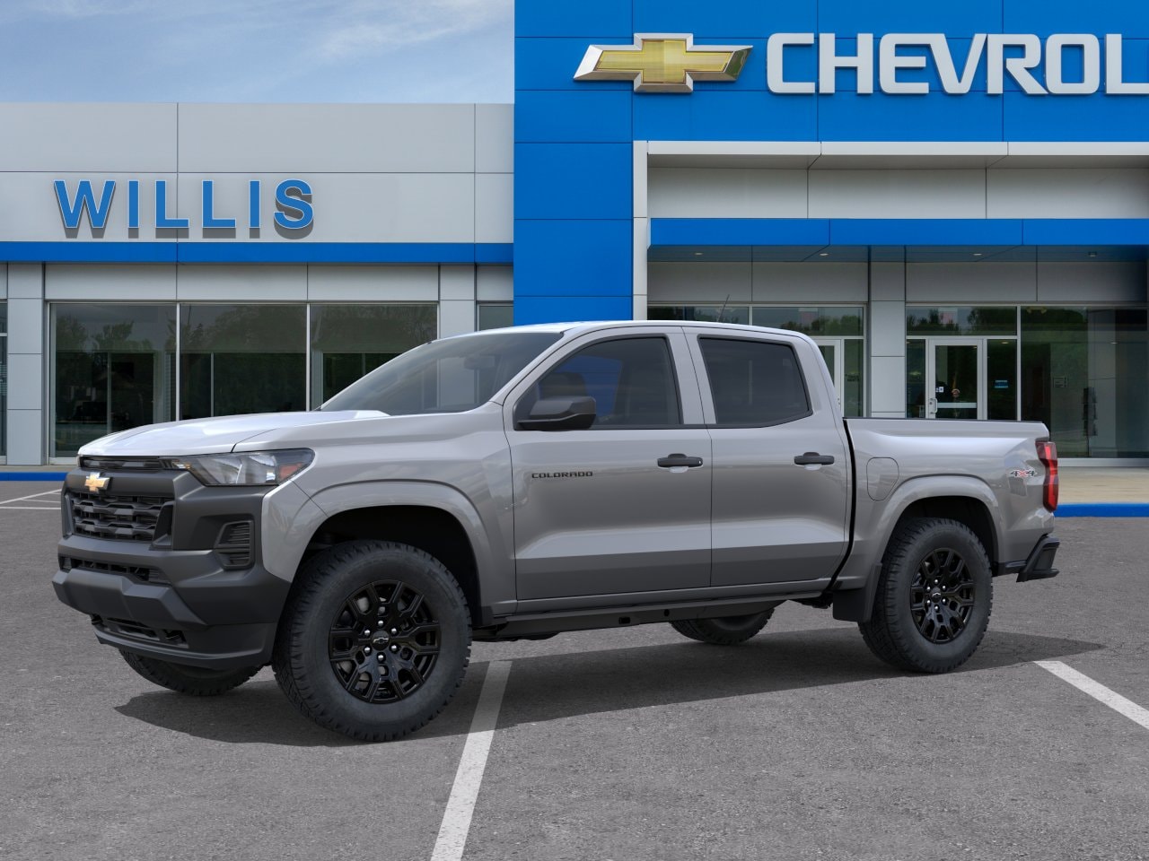 Sterling Gray Metallic 2026 Chevrolet Colorado Work Truck Crew Cab 4WD Pickup Truck Four-Wheel Drive 8-Speed Automatic