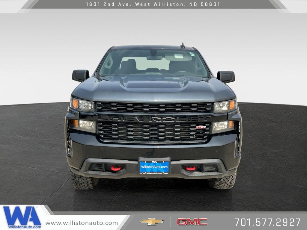 Used 2021 Chevrolet Silverado 1500 Custom with VIN 1GCPYCEF3MZ393516 for sale in Williston, ND