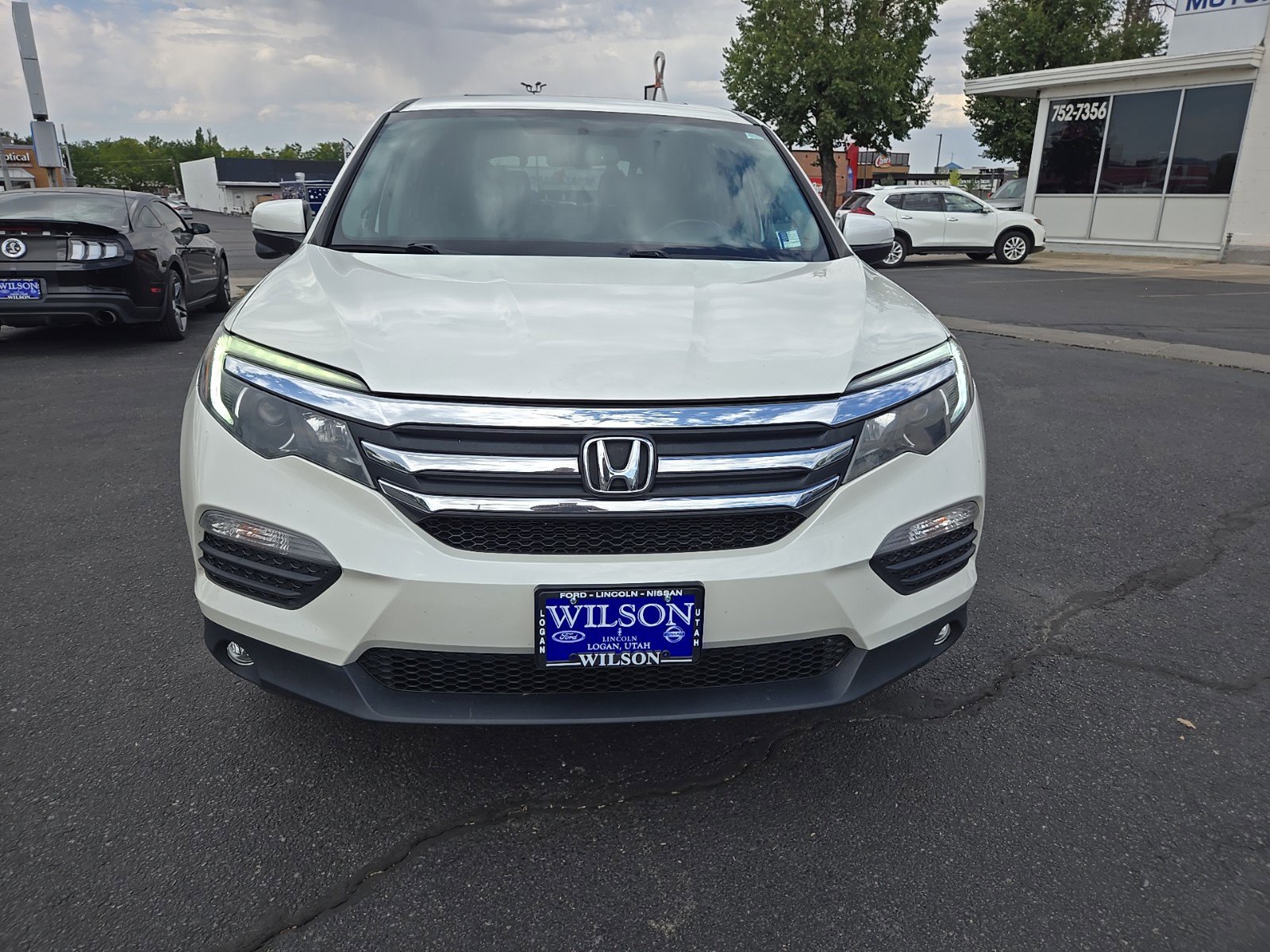 Used 2018 Honda Pilot EX-L with VIN 5FNYF6H52JB063401 for sale in Logan, UT