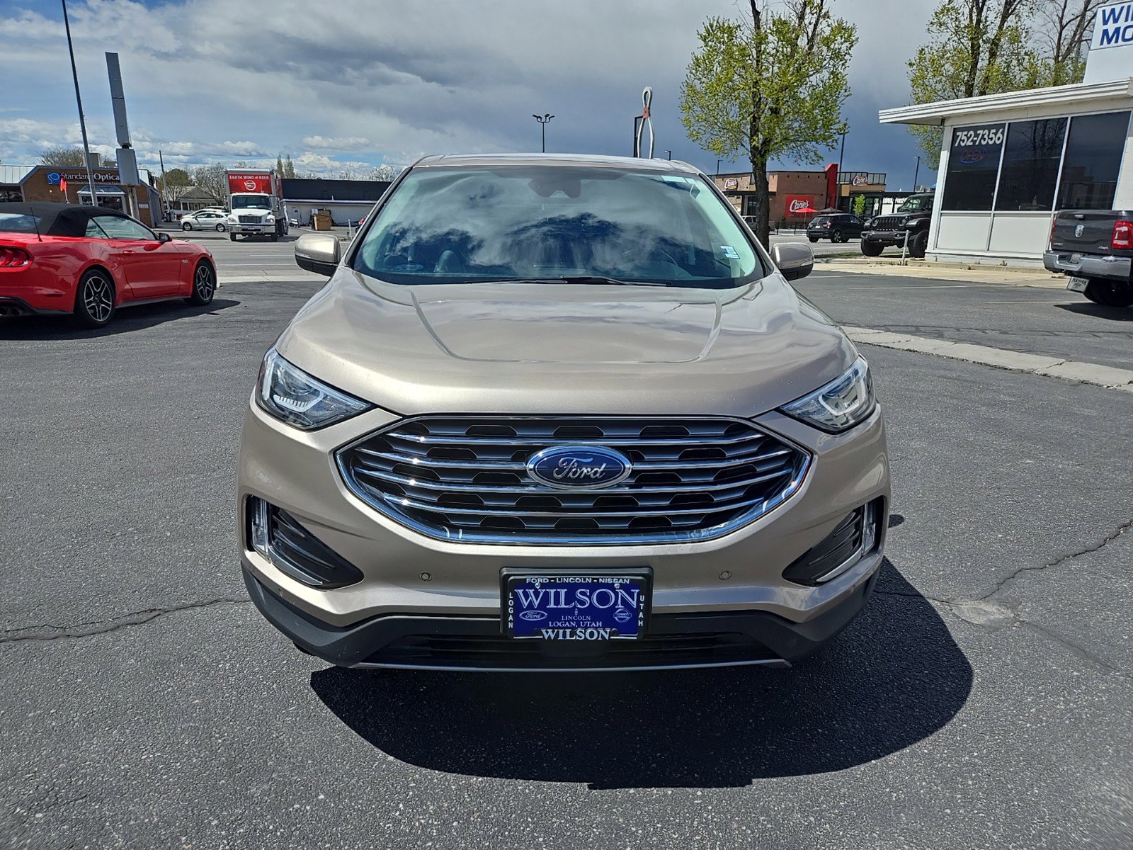 Used 2021 Ford Edge Titanium with VIN 2FMPK4K97MBA27028 for sale in Logan, UT