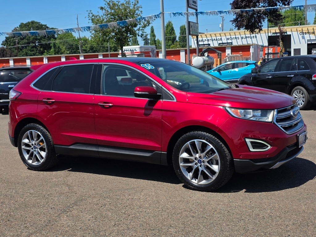 Used 2015 Ford Edge Titanium with VIN 2FMPK4K9XFBC35424 for sale in Corvallis, OR