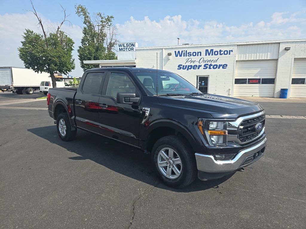 Used 2023 Ford F-150 XLT with VIN 1FTFW1E84PFA36133 for sale in Logan, UT