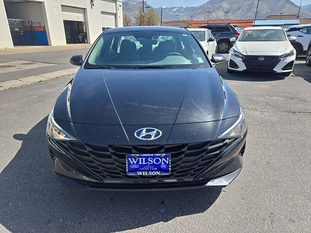 Used 2023 Hyundai Elantra Blue with VIN KMHLM4AJ0PU075747 for sale in Logan, UT