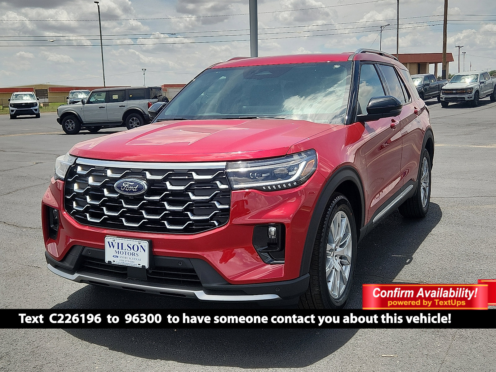 New 2026 Ford Explorer Platinum