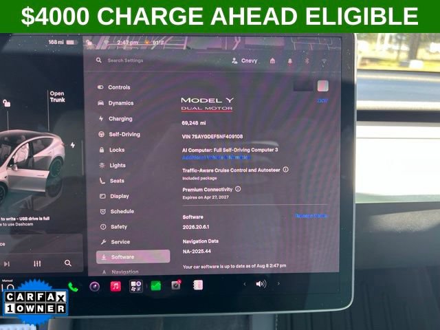 Used 2022 Tesla Model Y Performance with VIN 7SAYGDEF5NF409108 for sale in Wilsonville, OR