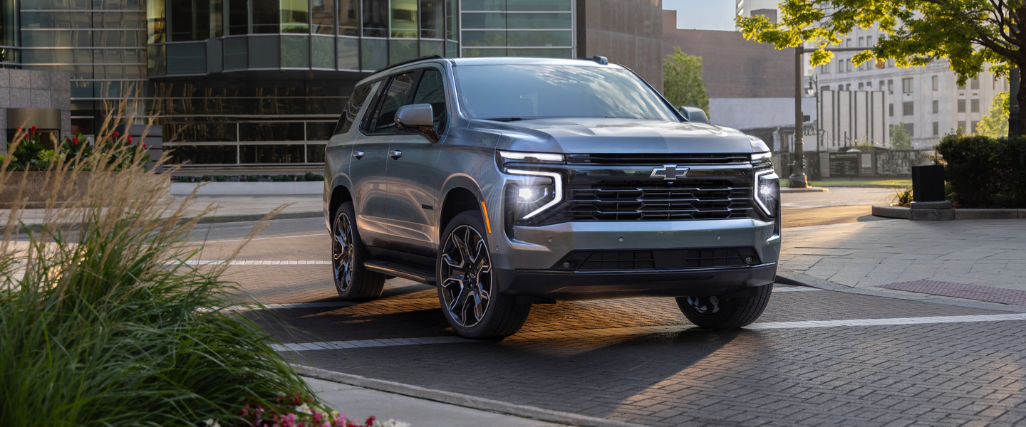 2026 Chevrolet Tahoe standing in the city
