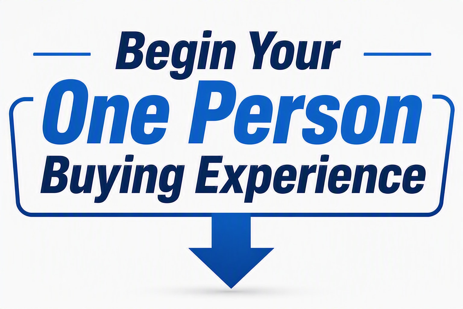 Begin Your One Person Buying Experience