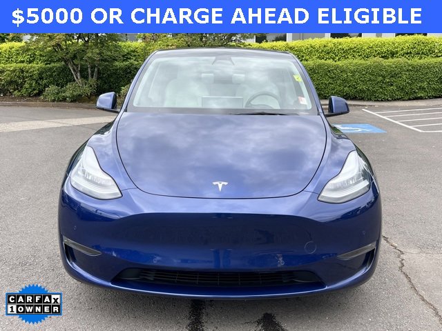 Used 2021 Tesla Model Y Long Range with VIN 5YJYGAEE1MF215693 for sale in Wilsonville, OR