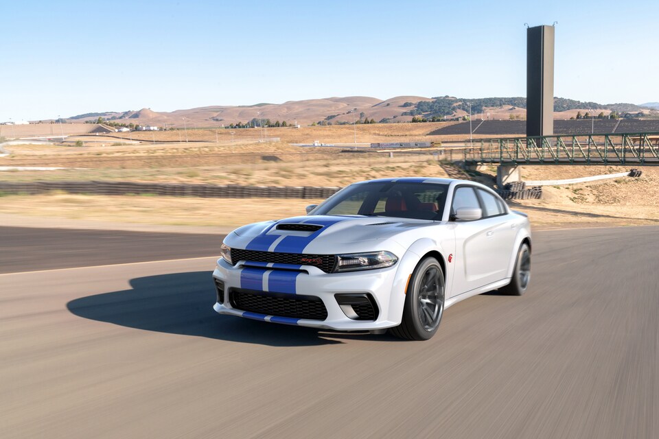 2023 HEMI V8 Dodge Charger Driving on Track