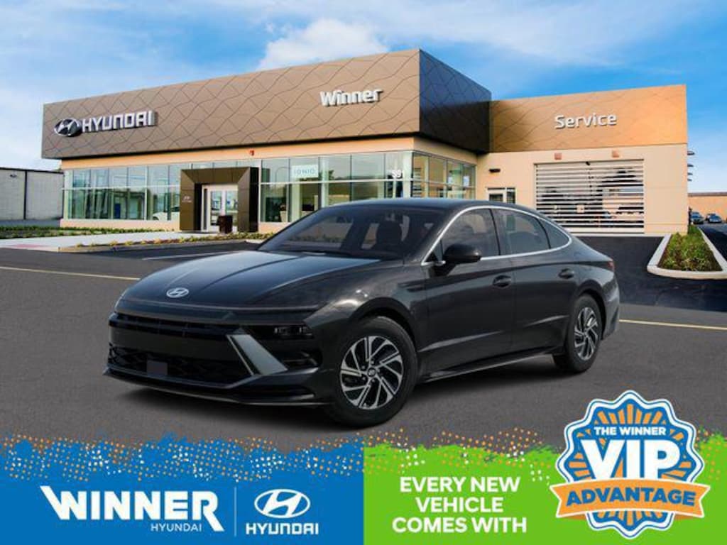 New 2026 Hyundai Sonata Hybrid Blue Sedan