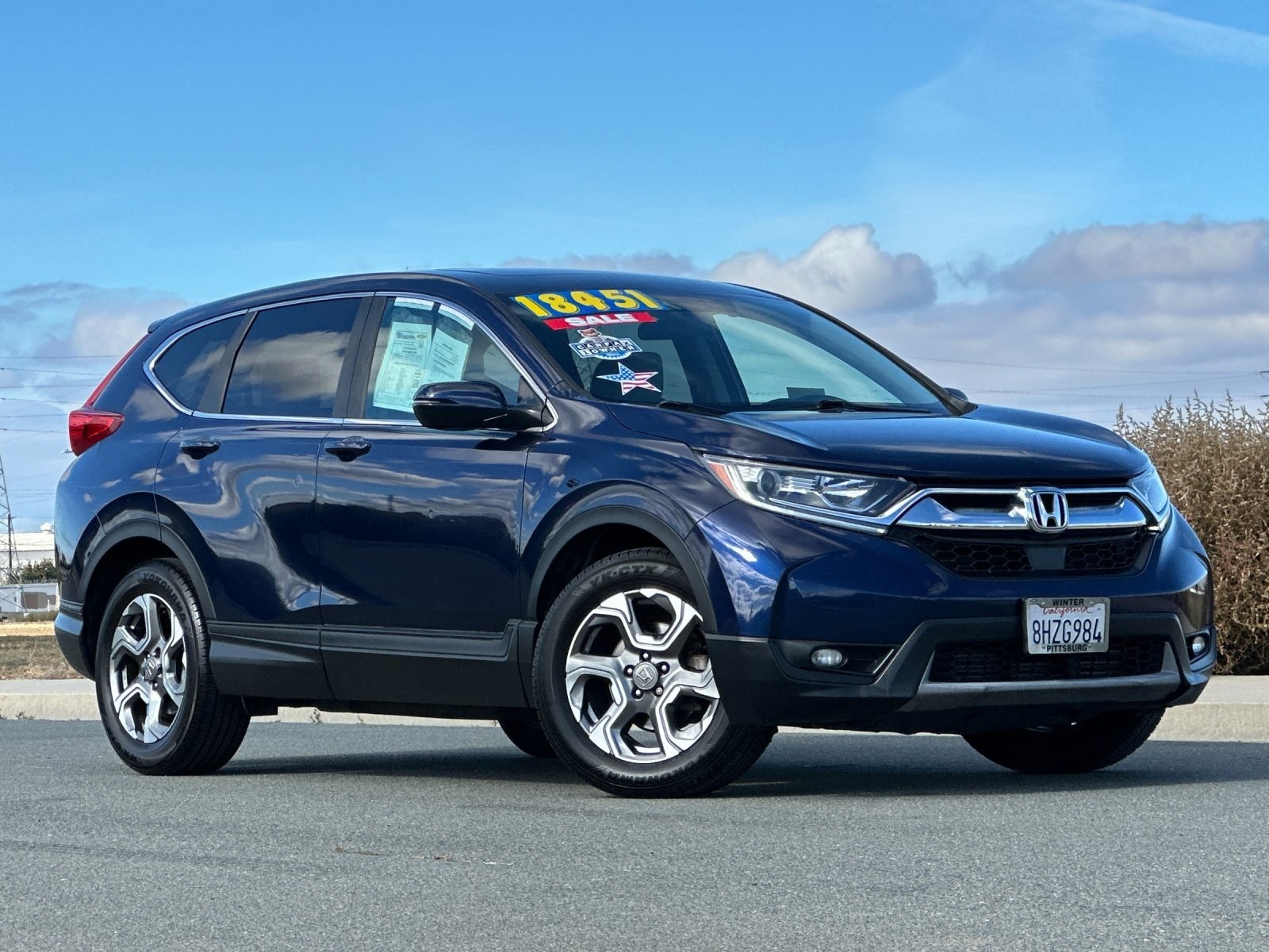 Used 2019 Honda CR-V EX with VIN 5J6RW1H55KA003060 for sale in Pittsburg, CA