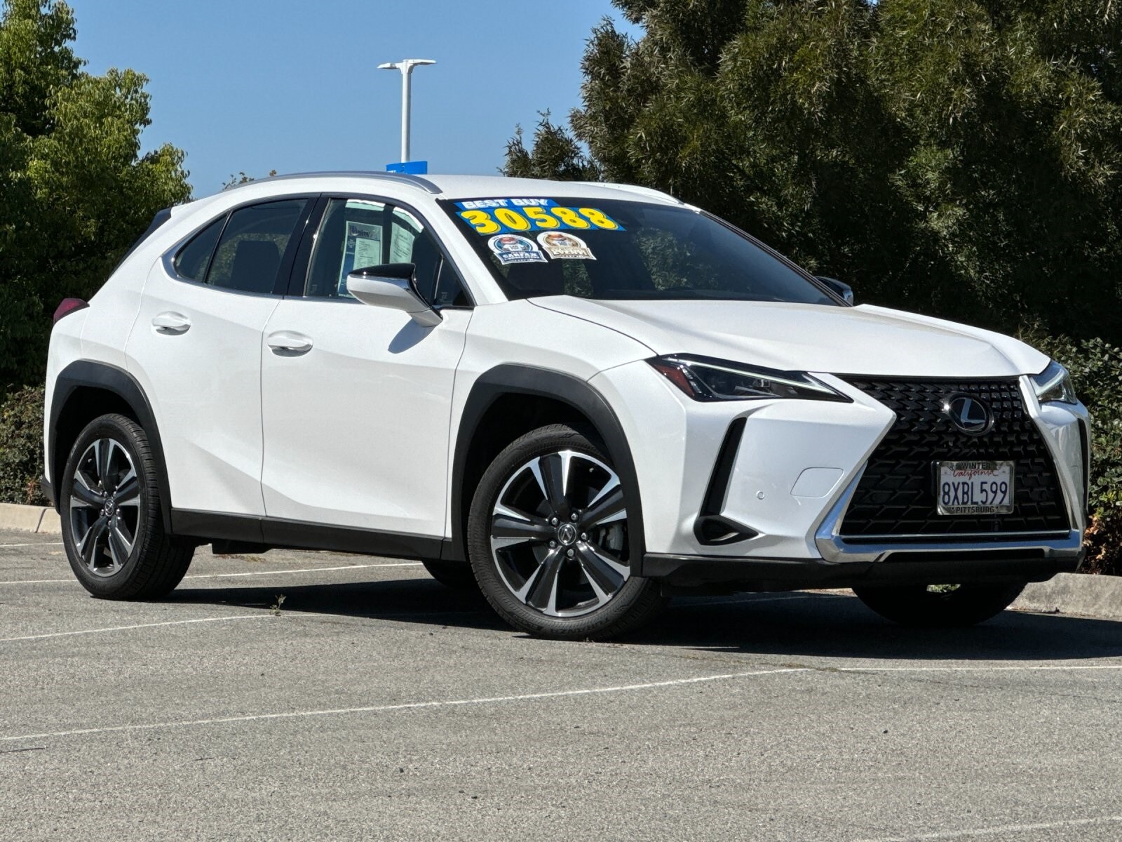 Used 2021 Lexus UX 200 with VIN JTHX3JBH2M2042418 for sale in Pittsburg, CA