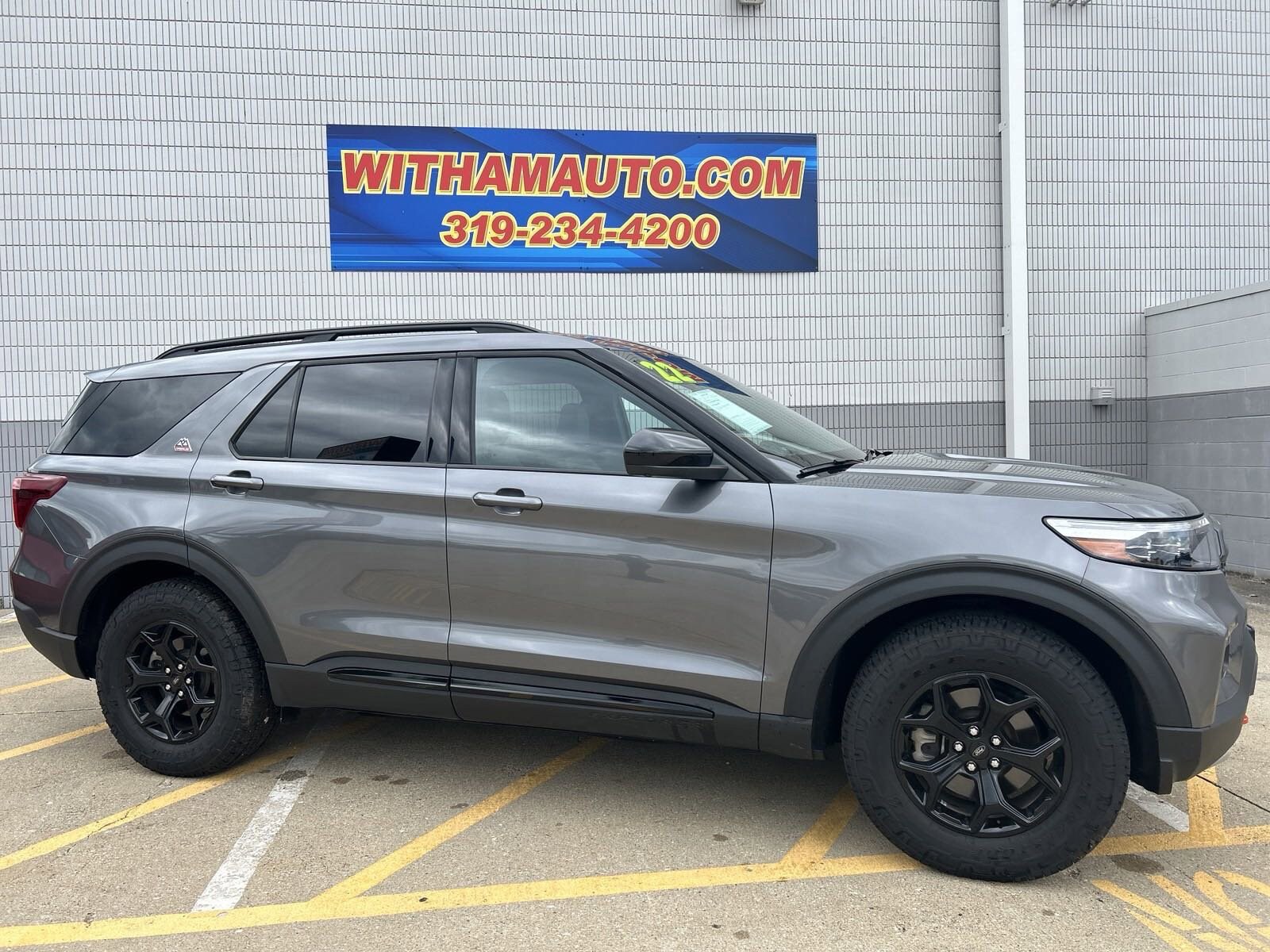 Used 2022 Ford Explorer TIMBERLINE with VIN 1FMSK8JH3NGC27666 for sale in Cedar Falls, IA