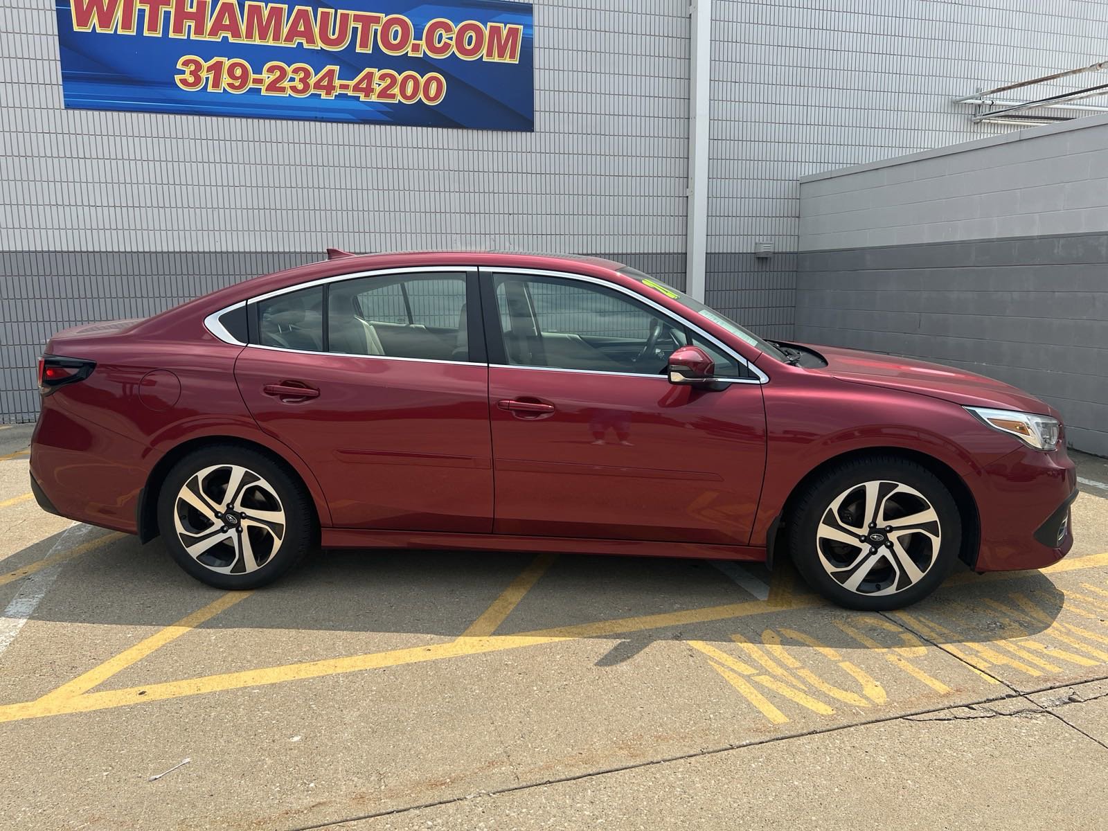 Used 2021 Subaru Legacy Limited with VIN 4S3BWAN62M3017879 for sale in Cedar Falls, IA