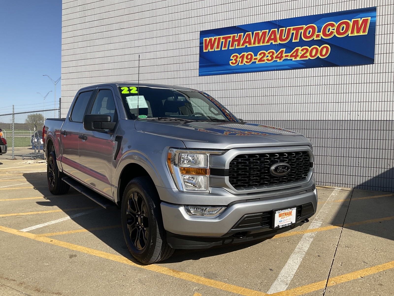 Used 2022 Ford F-150 XL with VIN 1FTFW1E54NFC44046 for sale in Cedar Falls, IA