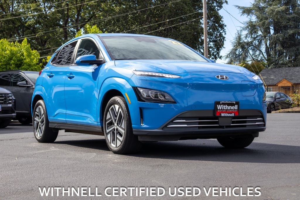 Used 2022 Hyundai Kona EV Limited with VIN KM8K53AG2NU154096 for sale in Salem, OR