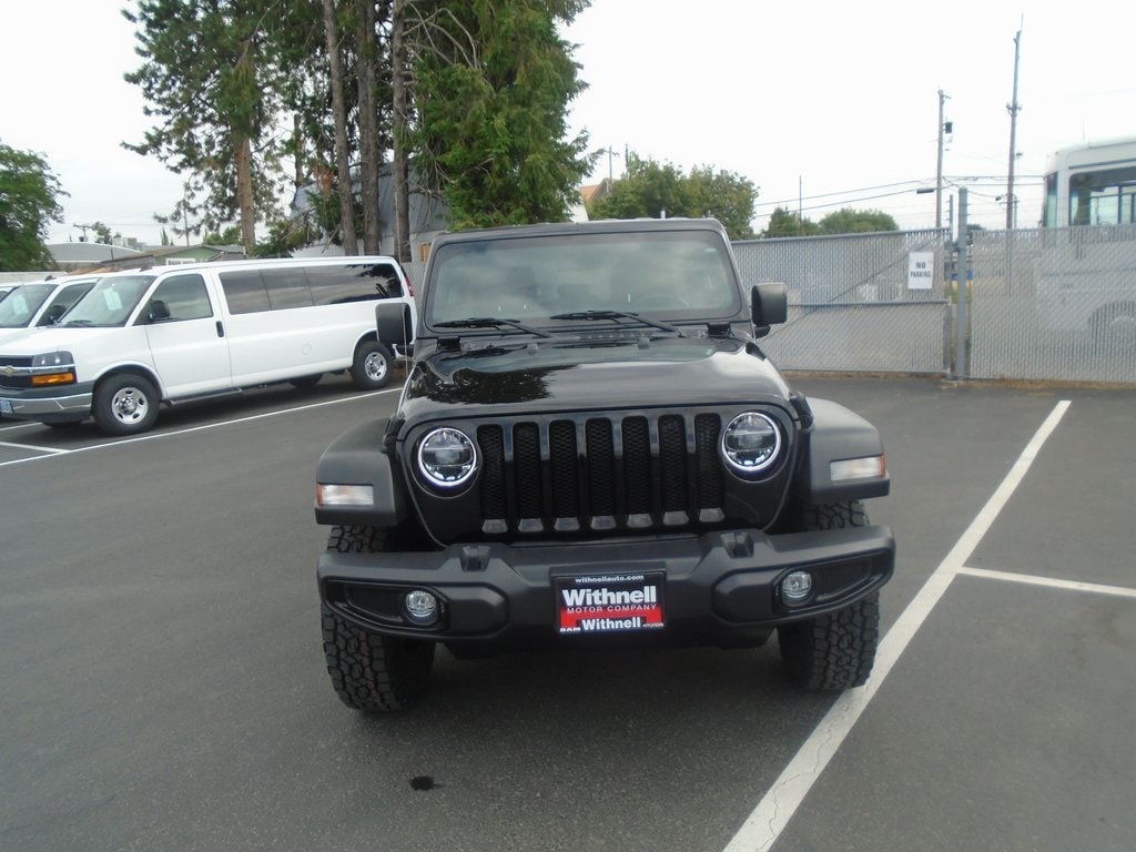 Used 2021 Jeep Wrangler Unlimited Willys with VIN 1C4HJXDG7MW692843 for sale in Salem, OR