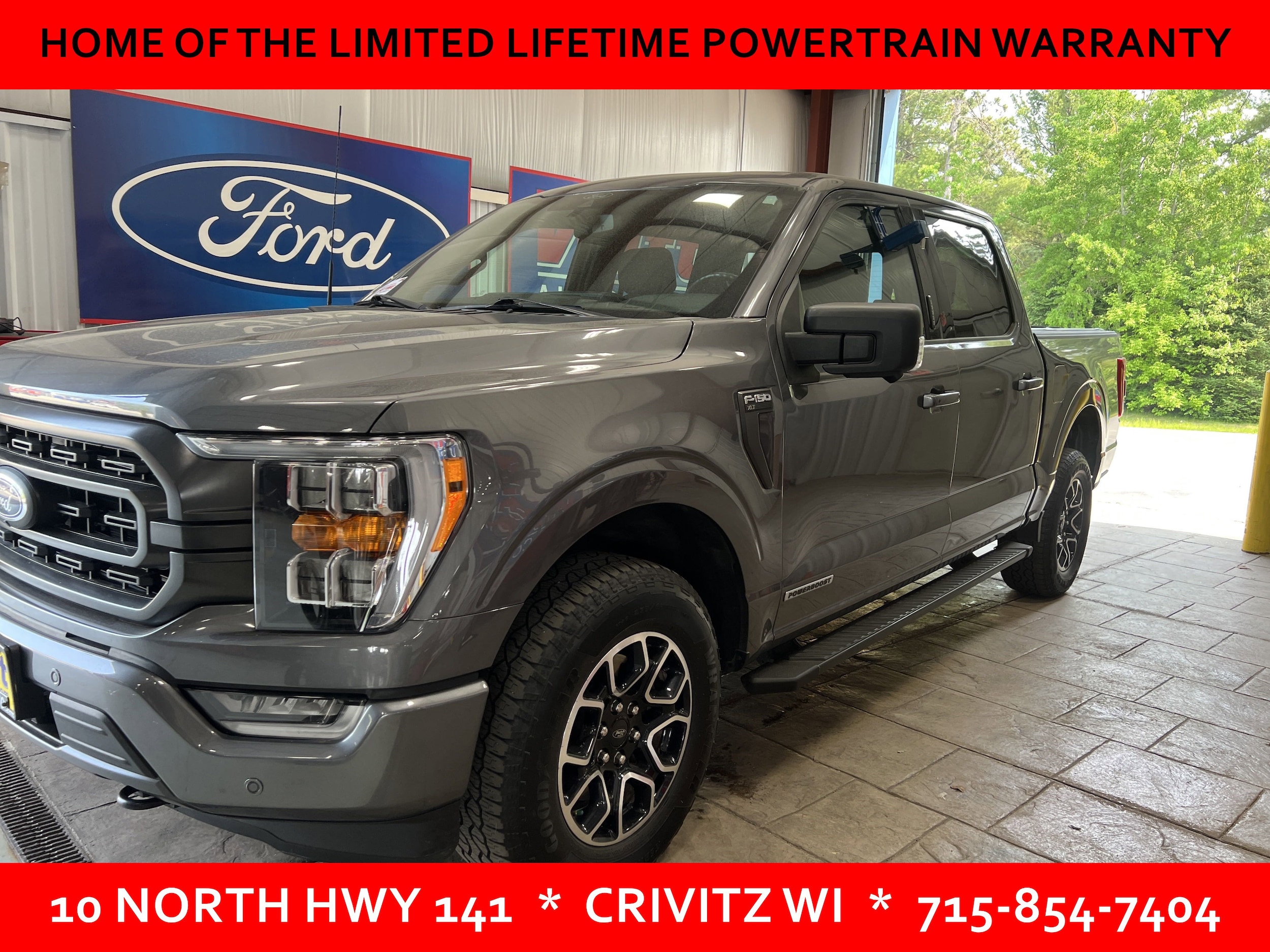 Used 2021 Ford F-150 XLT with VIN 1FTFW1ED5MFC42957 for sale in Crivitz, WI