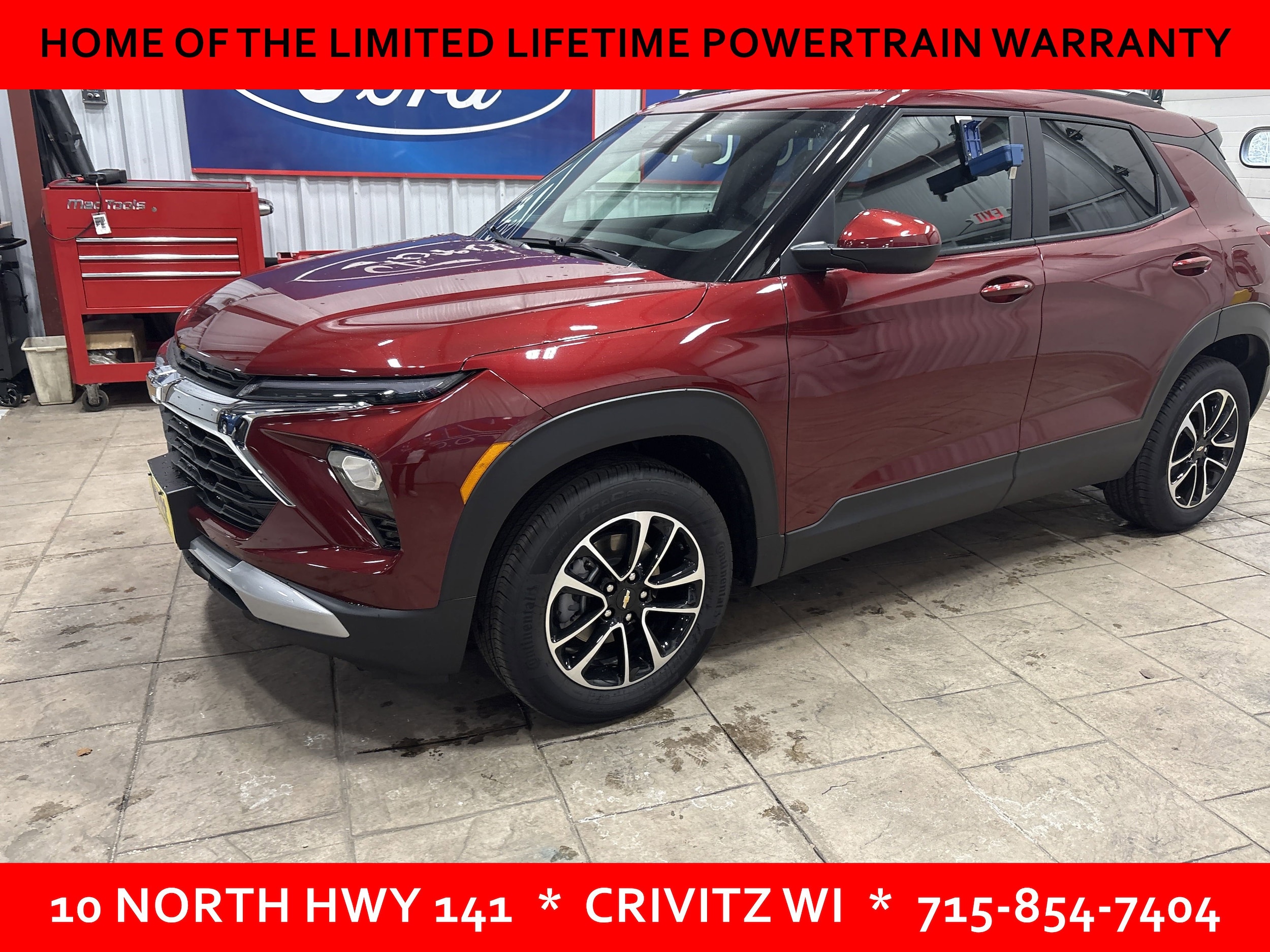 Used 2024 Chevrolet TrailBlazer LT with VIN KL79MPSL4RB083541 for sale in Crivitz, WI