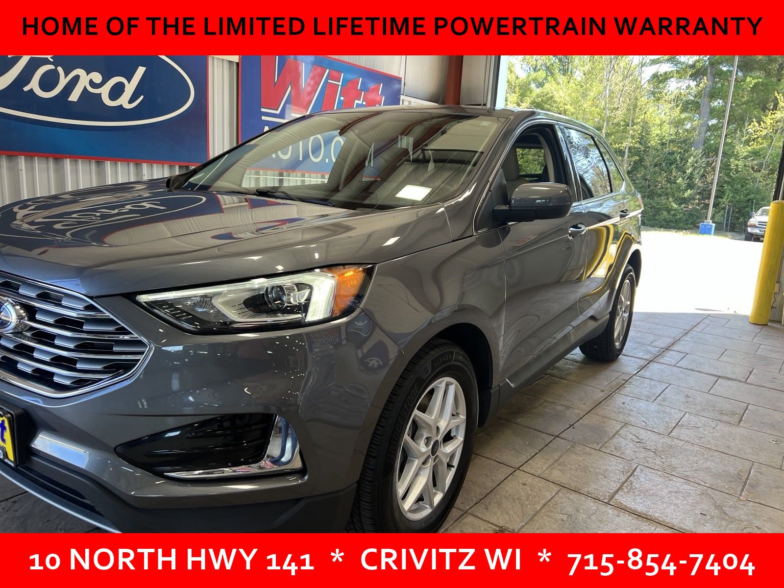 Used 2022 Ford Edge SEL with VIN 2FMPK4J98NBA33603 for sale in Crivitz, WI