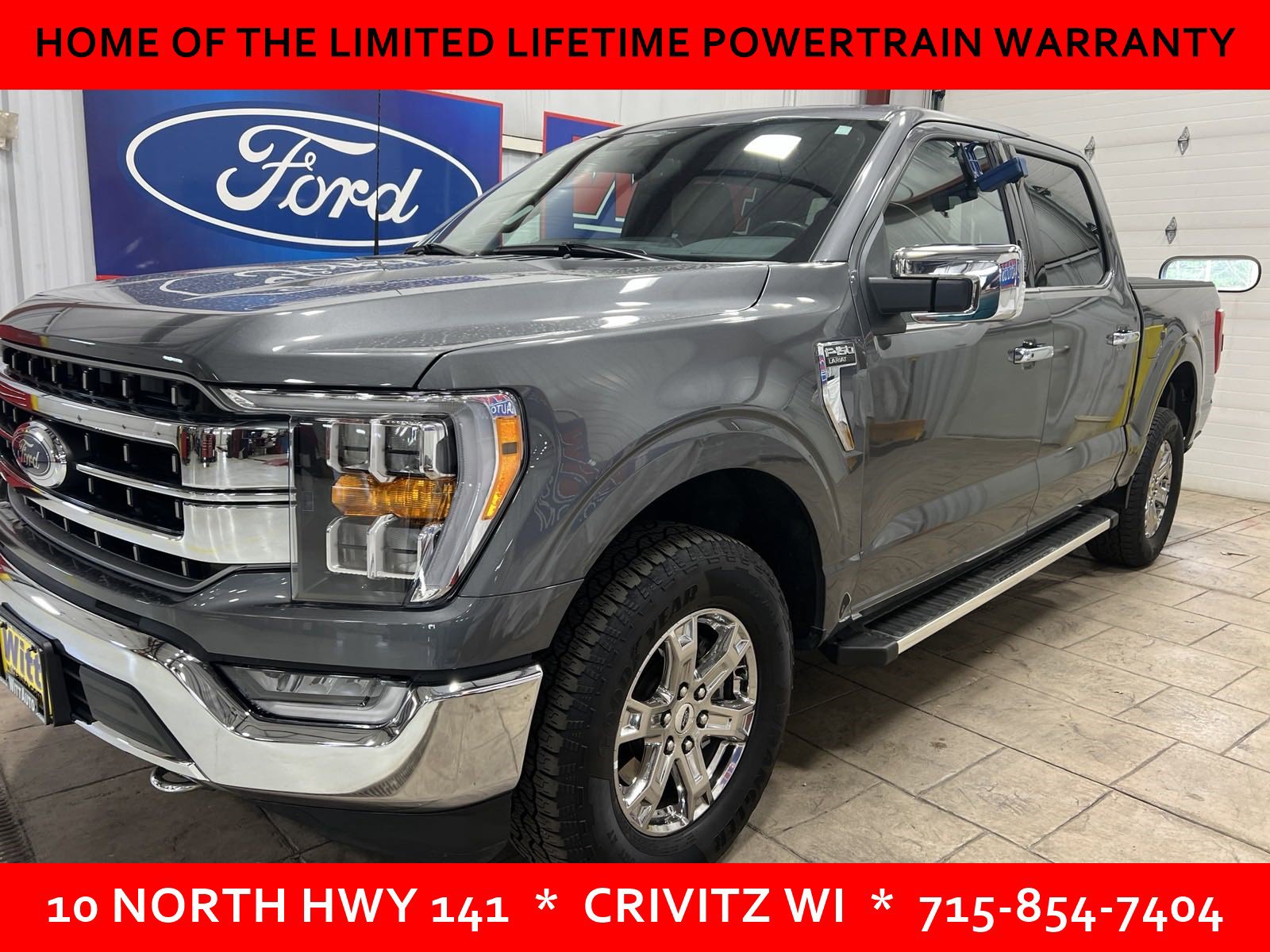 Used 2023 Ford F-150 Lariat with VIN 1FTFW1E52PKD64504 for sale in Crivitz, WI