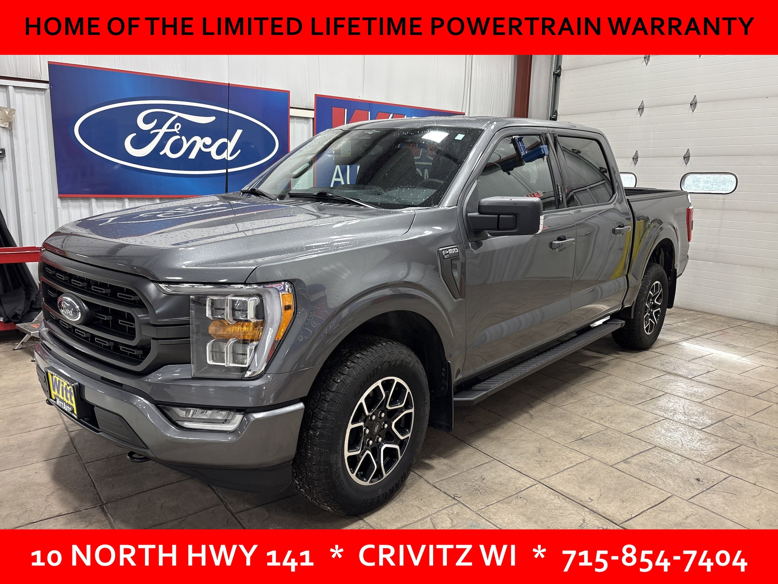 Used 2023 Ford F-150 XLT with VIN 1FTFW1E83PKF86821 for sale in Crivitz, WI