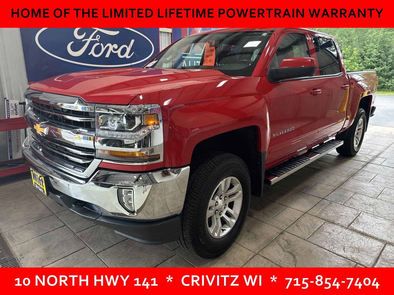 Used 2018 Chevrolet Silverado 1500 LT with VIN 3GCUKREC0JG580284 for sale in Crivitz, WI