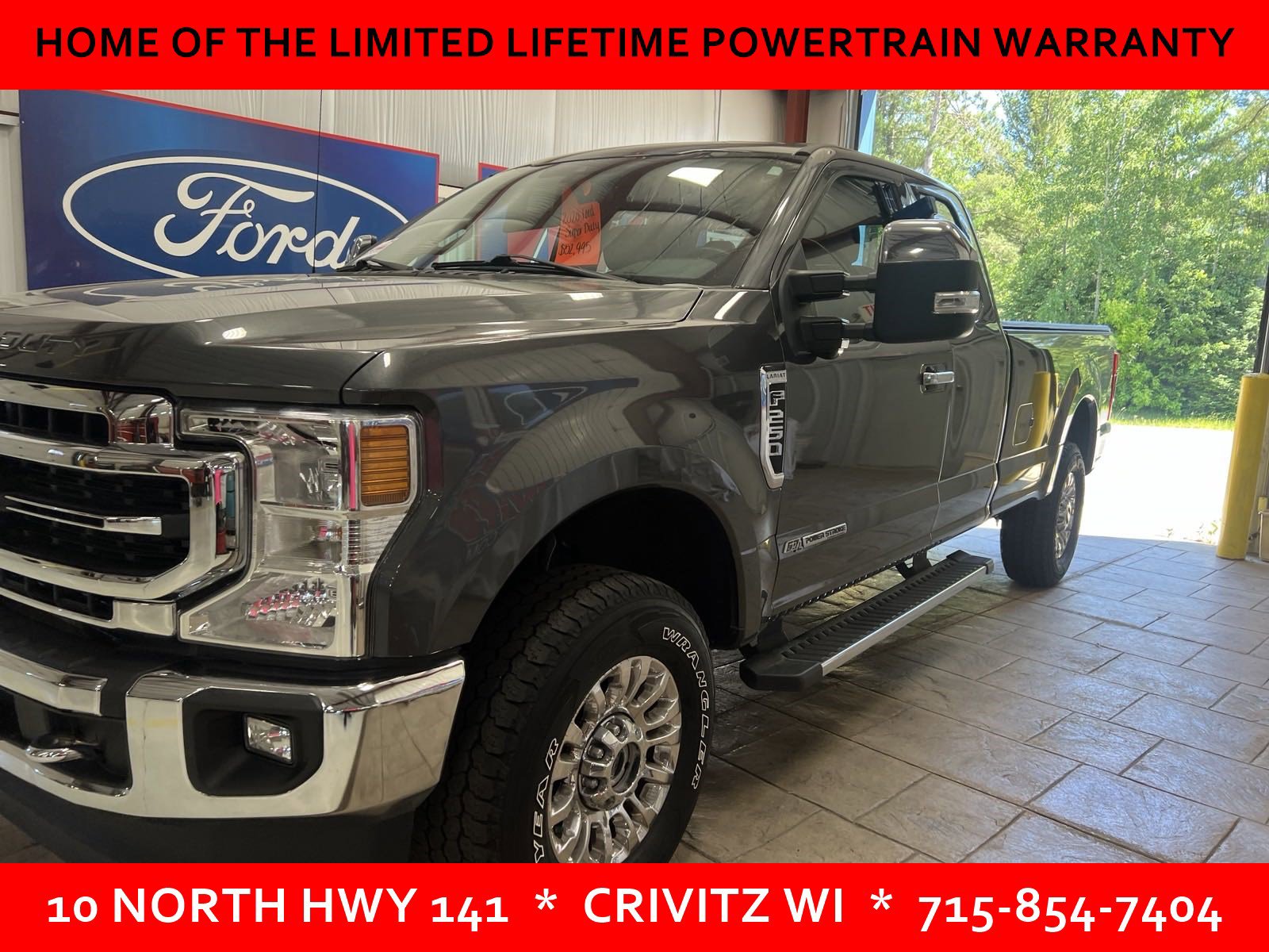 Used 2020 Ford F-250 Super Duty Lariat with VIN 1FT7X2BT0LEC17682 for sale in Crivitz, WI