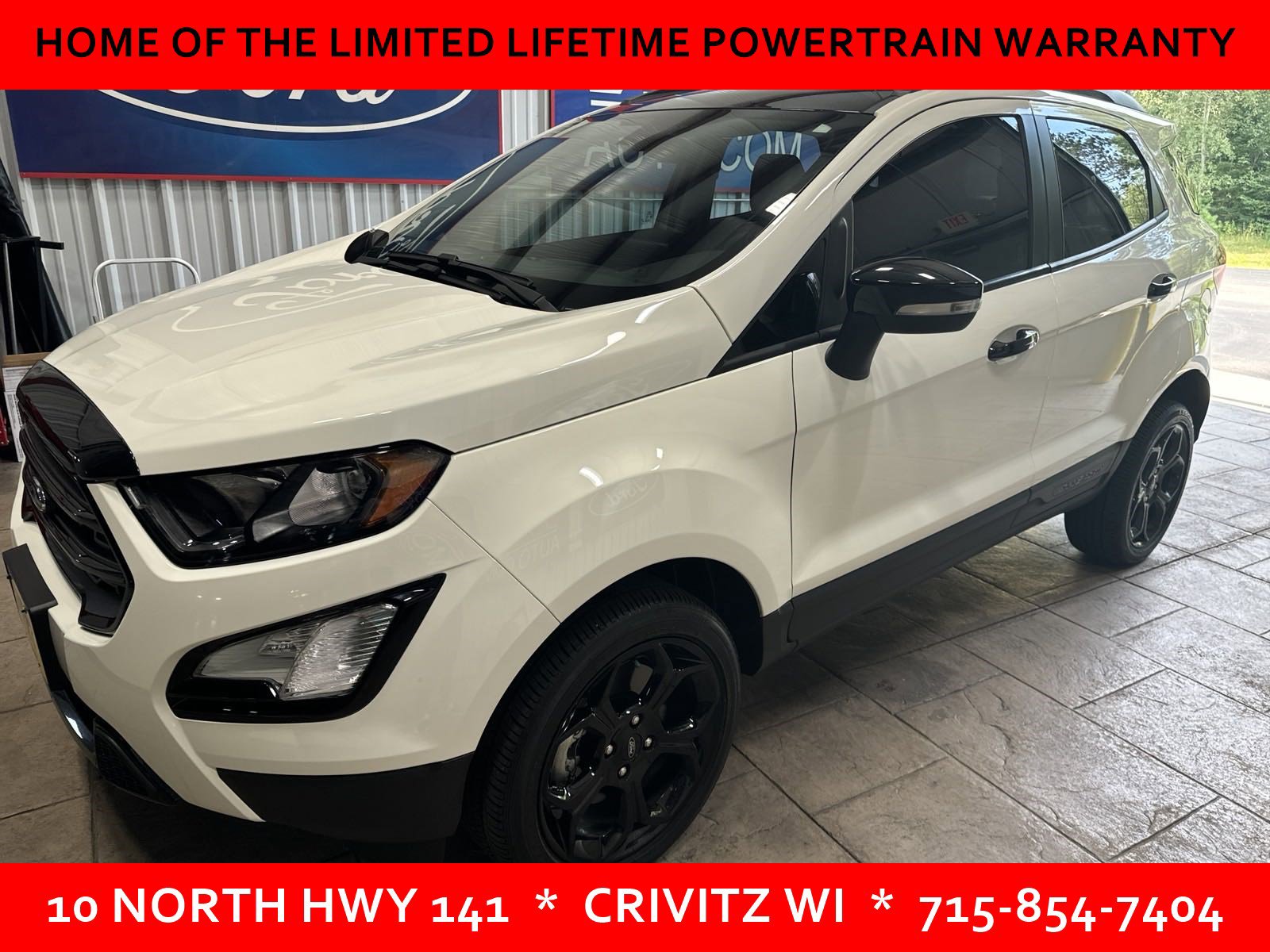 Used 2021 Ford EcoSport SES with VIN MAJ6S3JL3MC399902 for sale in Crivitz, WI