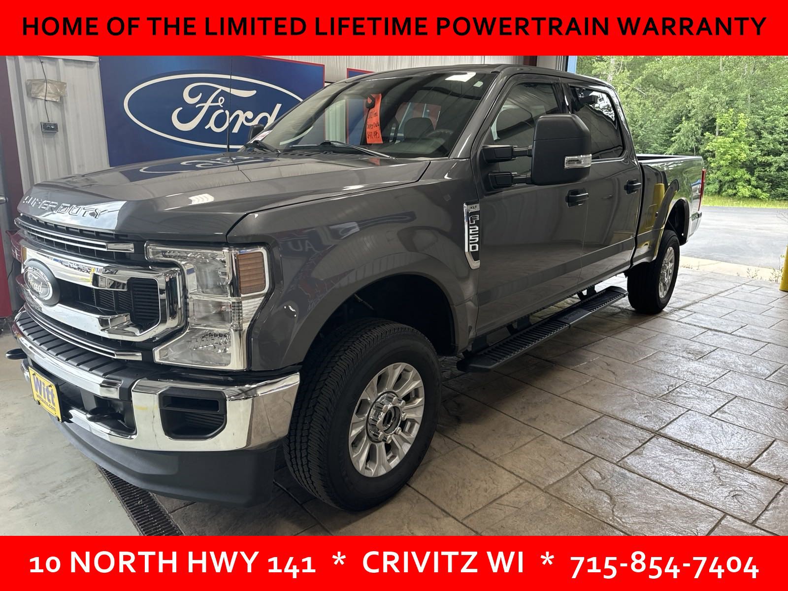 Used 2022 Ford F-250 Super Duty XLT with VIN 1FT7W2B63NEG36352 for sale in Crivitz, WI