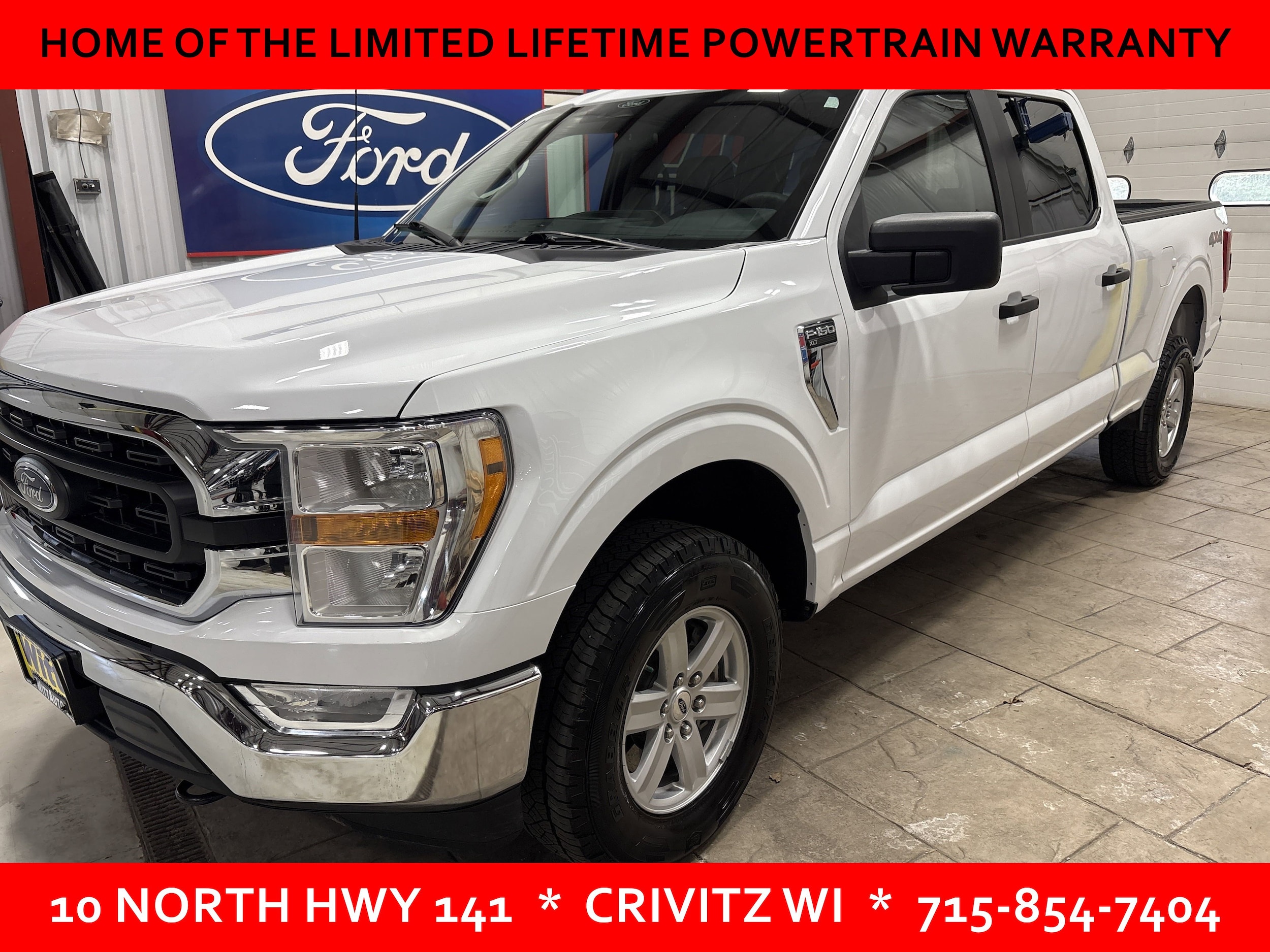 Used 2022 Ford F-150 XLT with VIN 1FTFW1E57NFC31209 for sale in Crivitz, WI