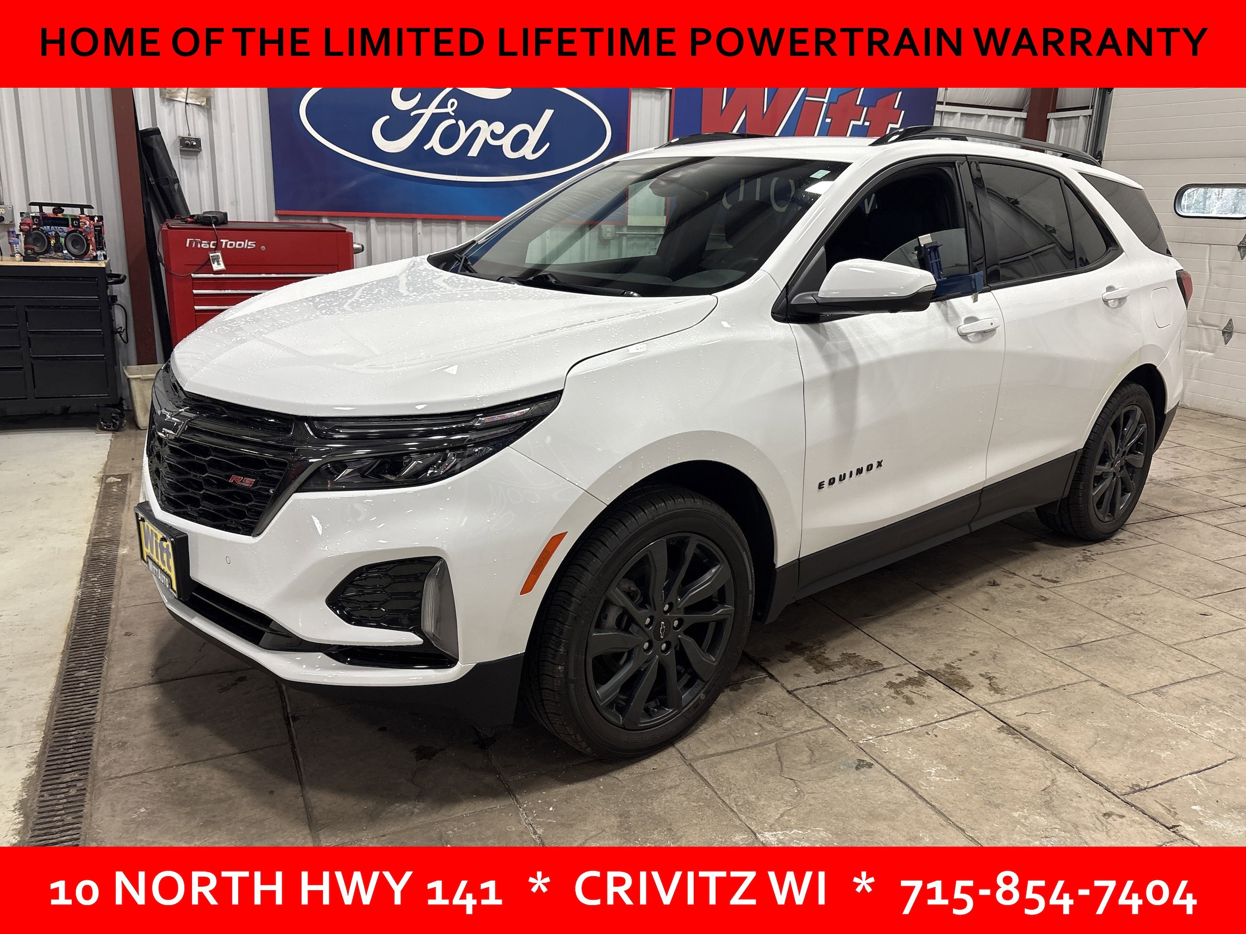 Used 2023 Chevrolet Equinox RS with VIN 3GNAXWEG7PS118288 for sale in Crivitz, WI