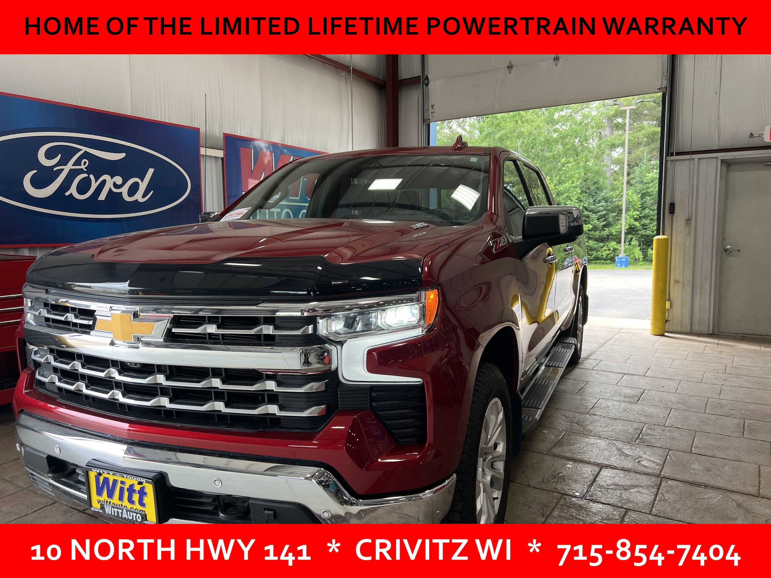 Used 2023 Chevrolet Silverado 1500 LTZ with VIN 3GCUDGE8XPG166724 for sale in Crivitz, WI