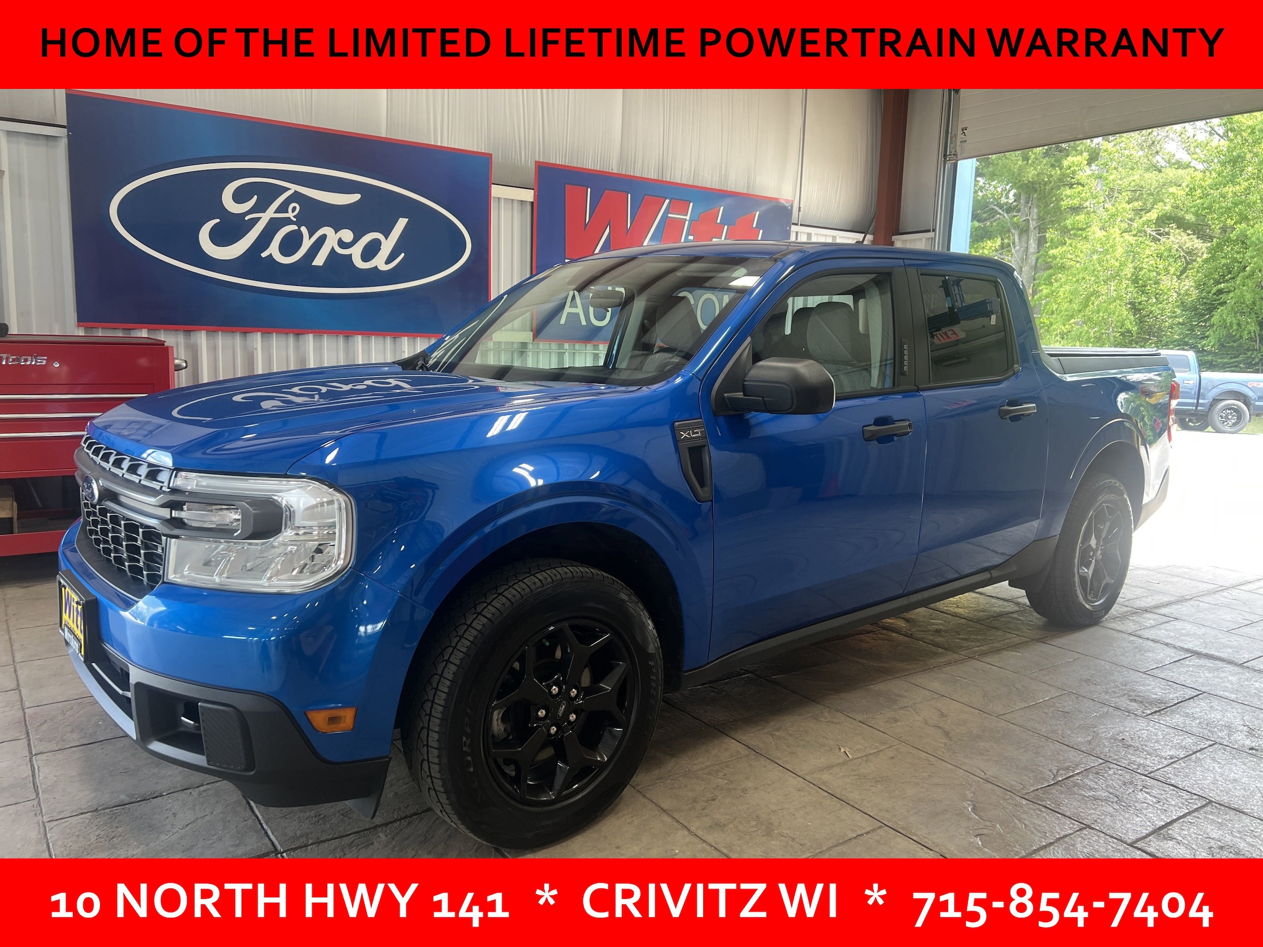 Used 2022 Ford Maverick XLT with VIN 3FTTW8F91NRA01326 for sale in Crivitz, WI