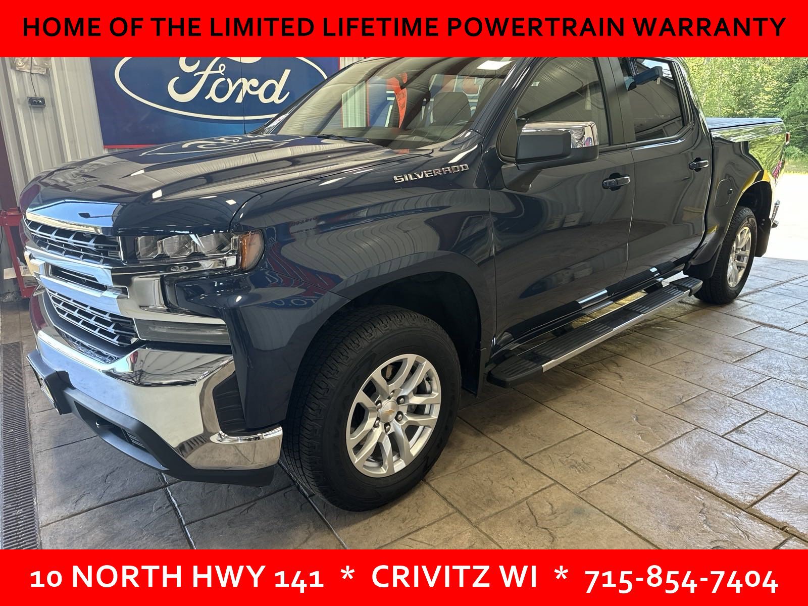 Used 2021 Chevrolet Silverado 1500 LT with VIN 3GCPYJEK1MG456212 for sale in Crivitz, WI