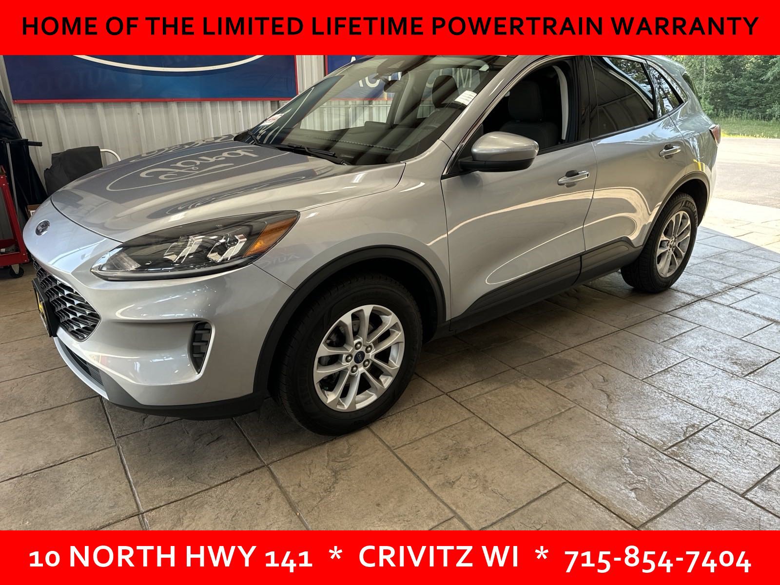 Used 2021 Ford Escape SE with VIN 1FMCU9G69MUA48784 for sale in Crivitz, WI