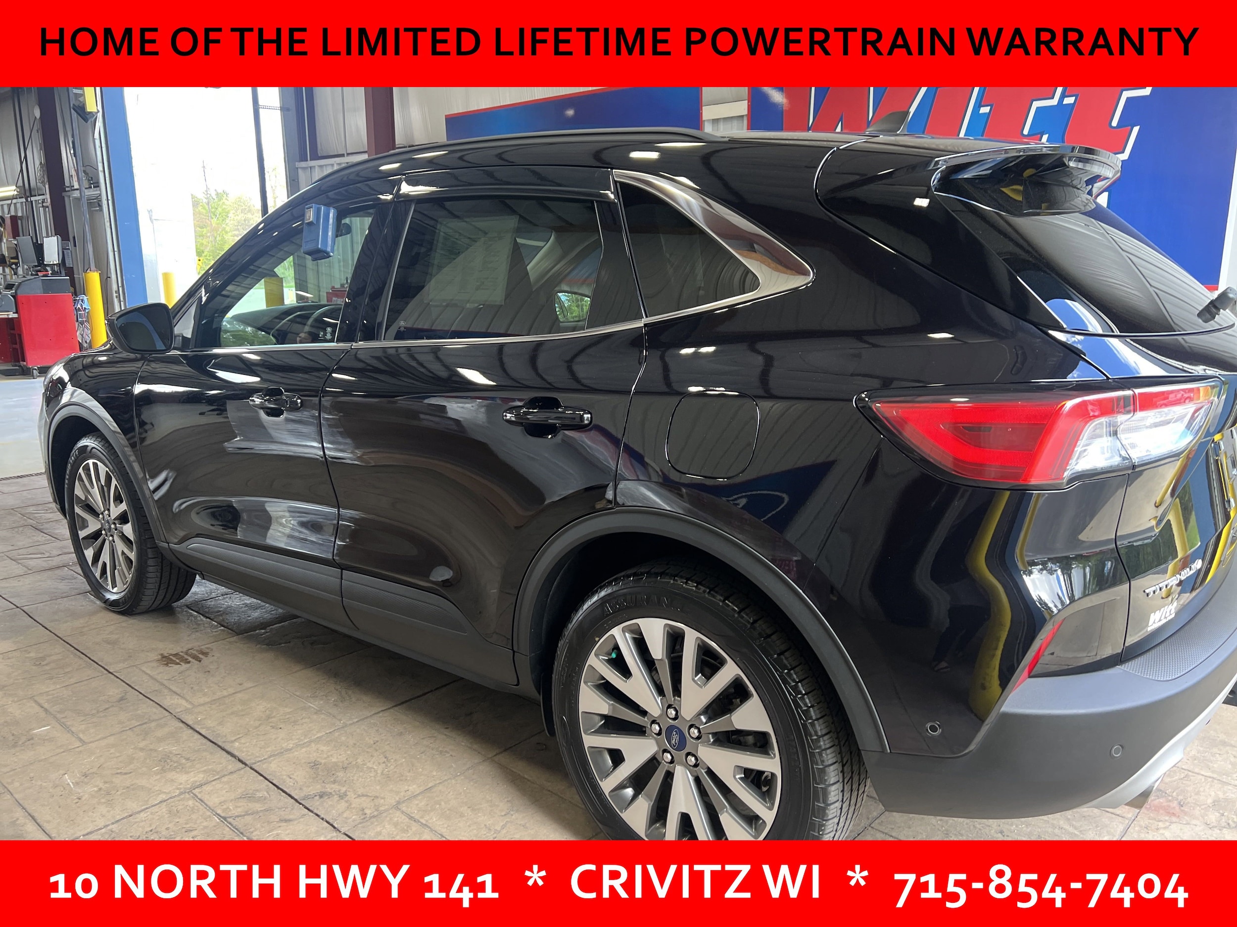 Used 2021 Ford Escape Titanium with VIN 1FMCU9DZ5MUA25128 for sale in Crivitz, WI