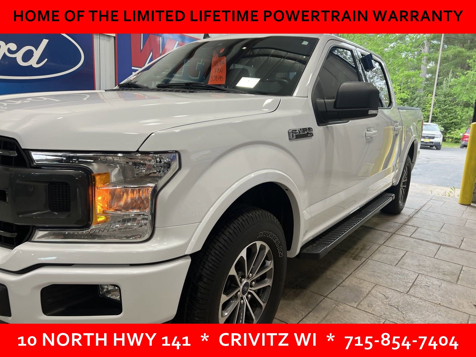 Used 2020 Ford F-150 XLT with VIN 1FTEW1E5XLFA30056 for sale in Crivitz, WI